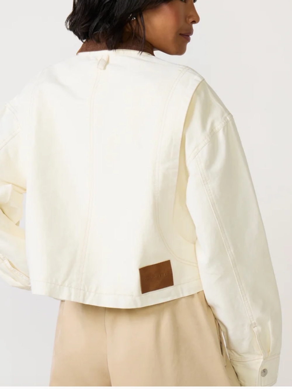 Free People WE THE FREE MARTHA CROPPED UTILITY JACKET NWT